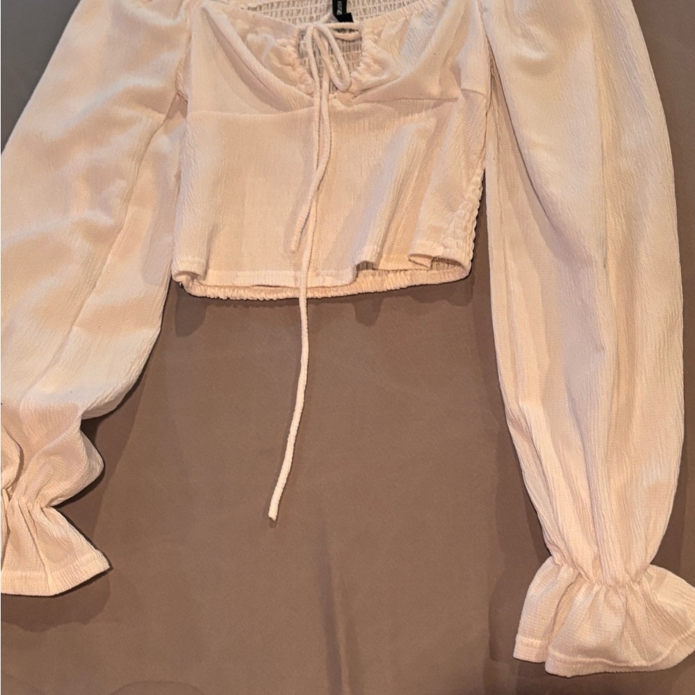 Long white fancy top